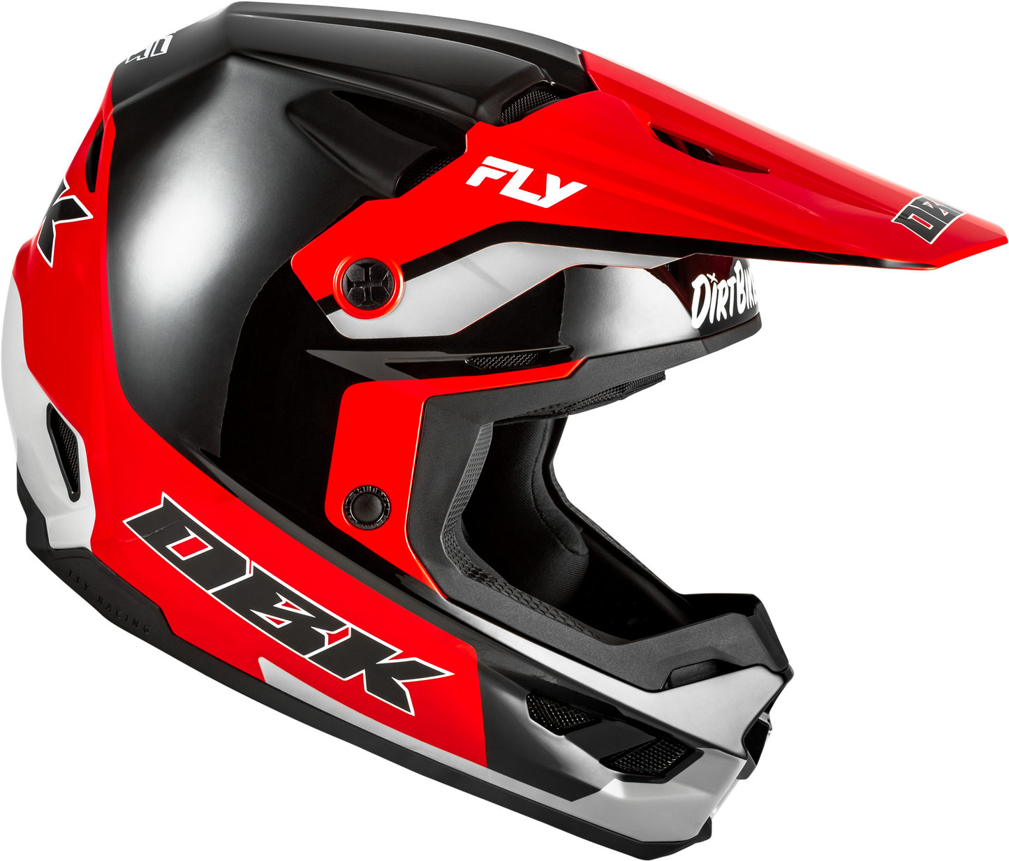 Kinetic Dbk Helmet Black/Red/Grey Lg