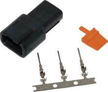 Deutsch Dtm 3 Pin Receptacle W/3 Trmnls/Wdglck Hd74103 98bk