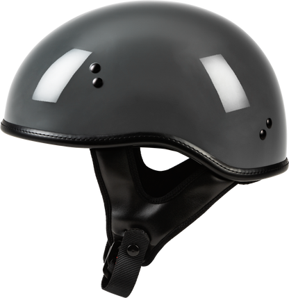 .357 Solid Half Helmet Grey Md