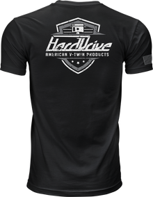 Harddrive Shield Tee Black/White Xl
