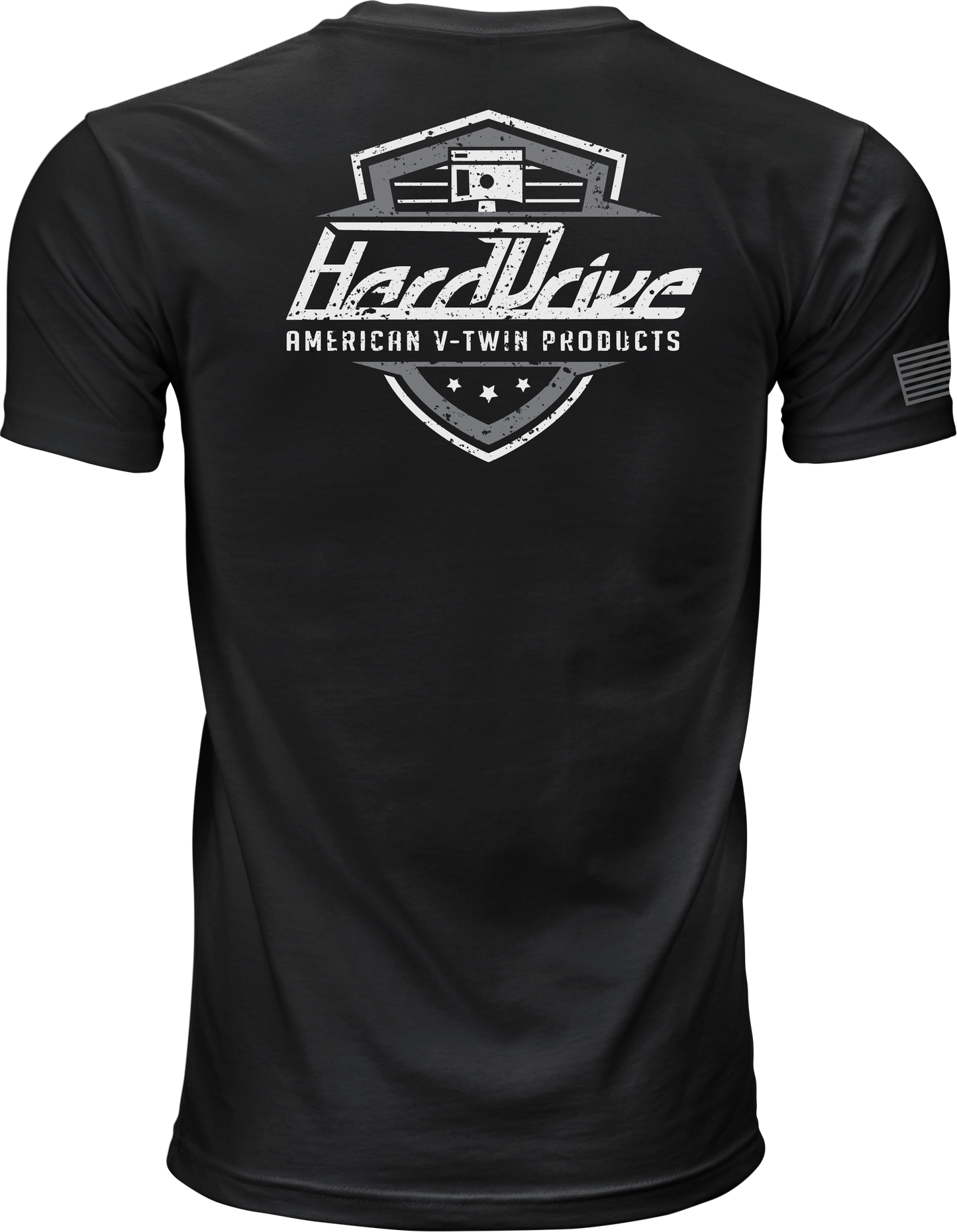 Harddrive Shield Tee Black/White 2x