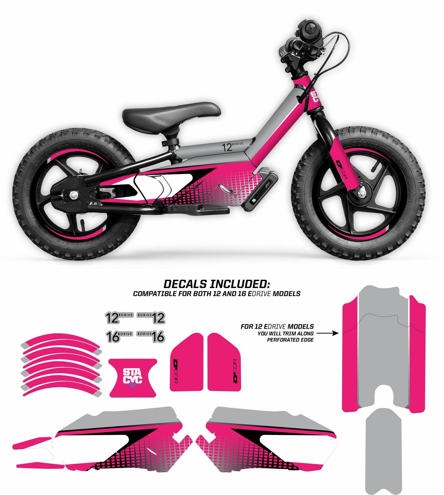 Graphic Kit Stacyc Pink Graphic Kit Stacyc 12" & 16"