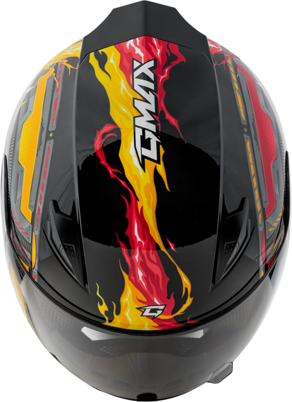 Gm 49y Charge Helmet Black/Red/Yellow Yl