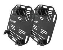 Rigg Saddlebag Plate Flat Bar Quick Release Pair Black