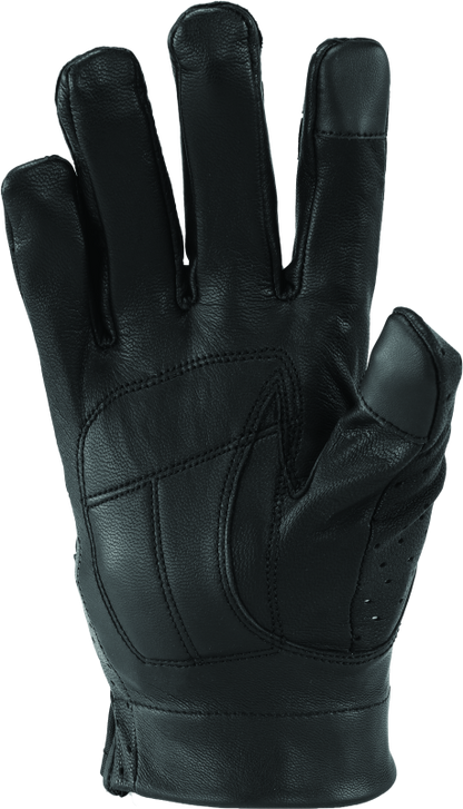 Kuryakyn Leather By River Road Tucson Leather Perforated Gloves Black Womens - Small
