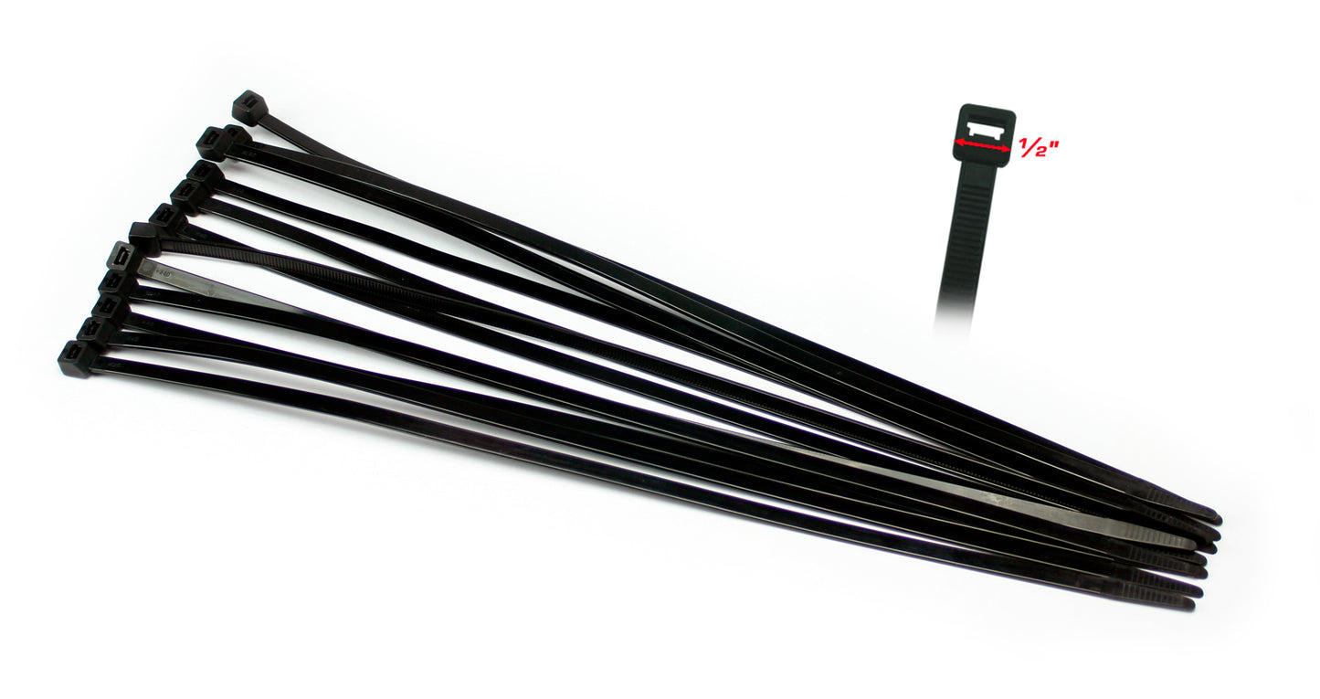 Replacement Zip Ties Speed Armor Skid Plate Black