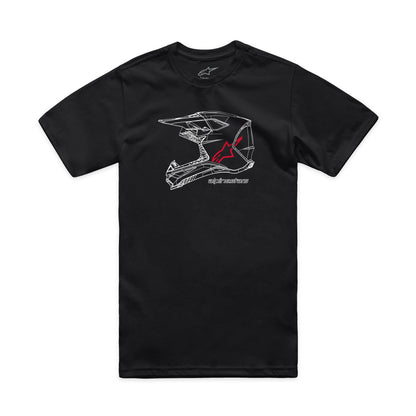 Mx Helmet Csf Tee Black Xl