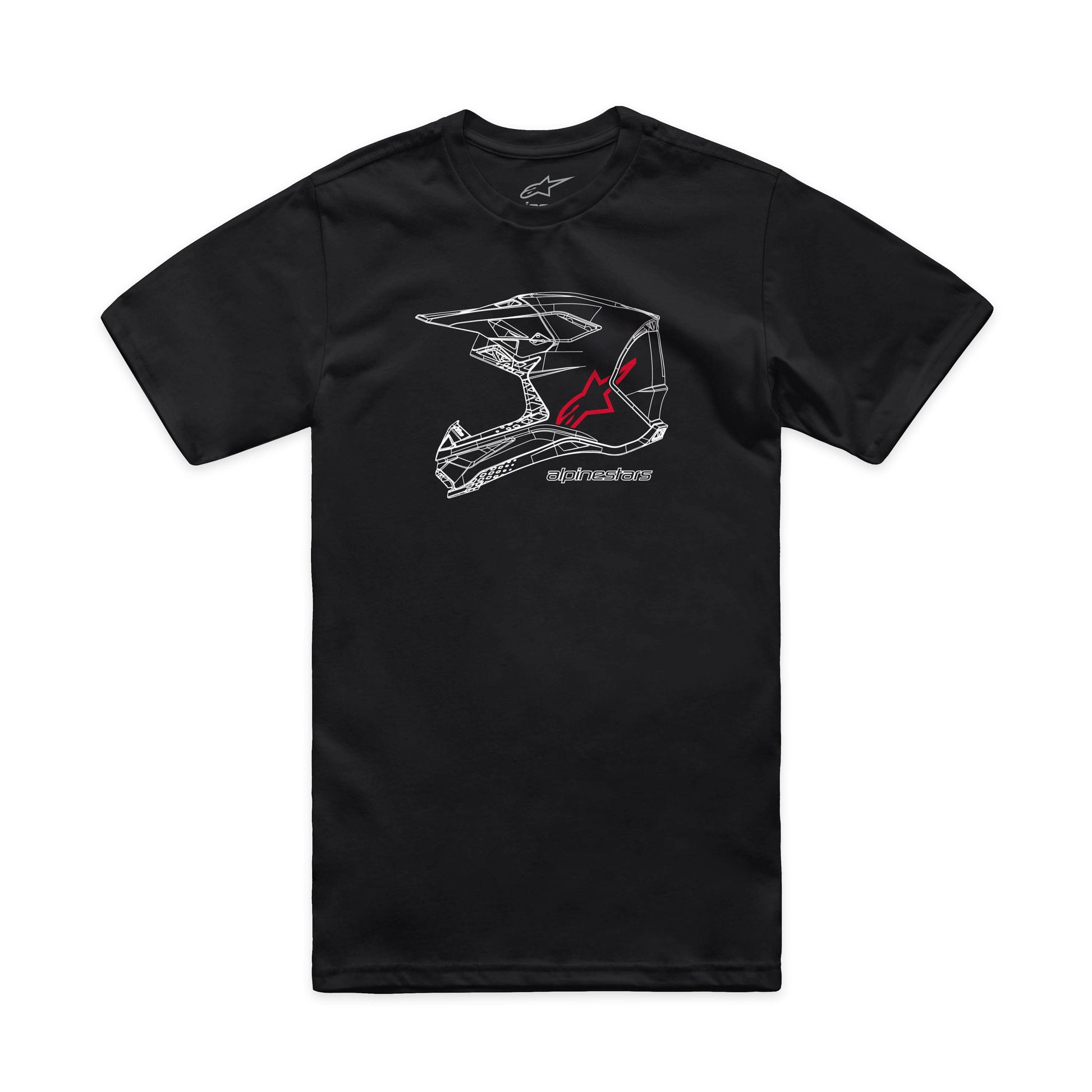 Mx Helmet Csf Tee Black 2x