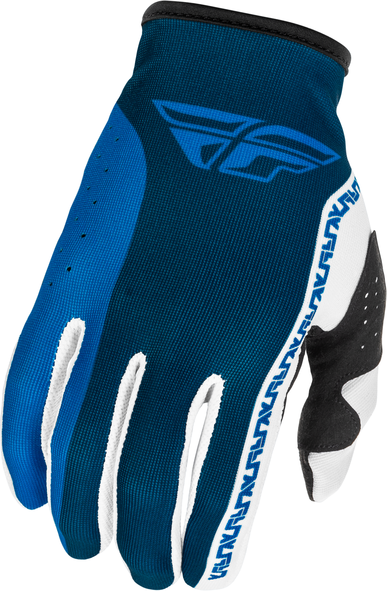 Lite Gloves Blue/White Md