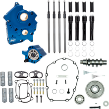 S&S CYCLE Cam Chest Kit with Plate - Gear Drive - Oil Cooled - 475 Cam - Black Pushrods - M8 310-1014A