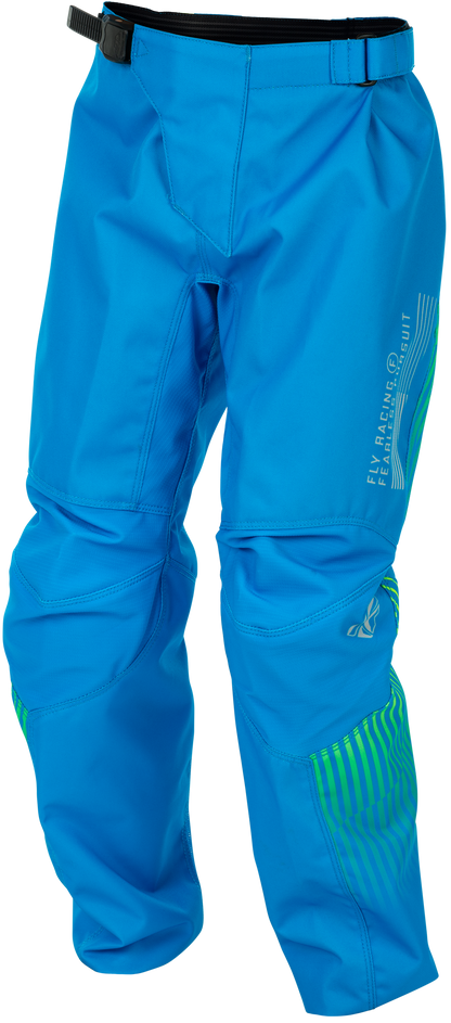 Youth F 16 Pants Blue/Hi Vis Sz 24