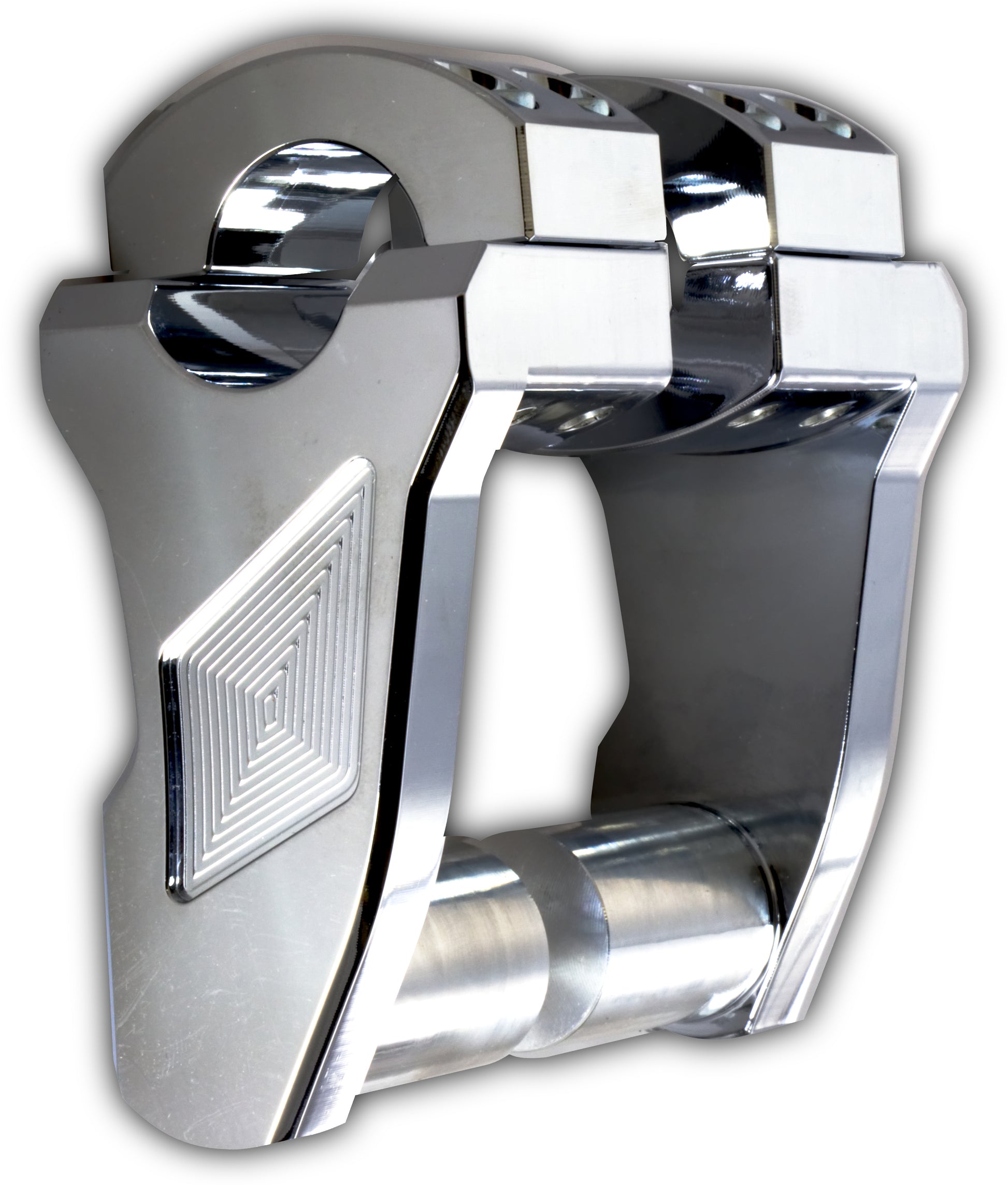 Pivoting Handlebar Riser Chrome 3" Rise