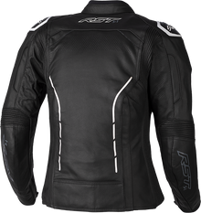 Ladies S1 Ce Jacket Black/White Leather Xs