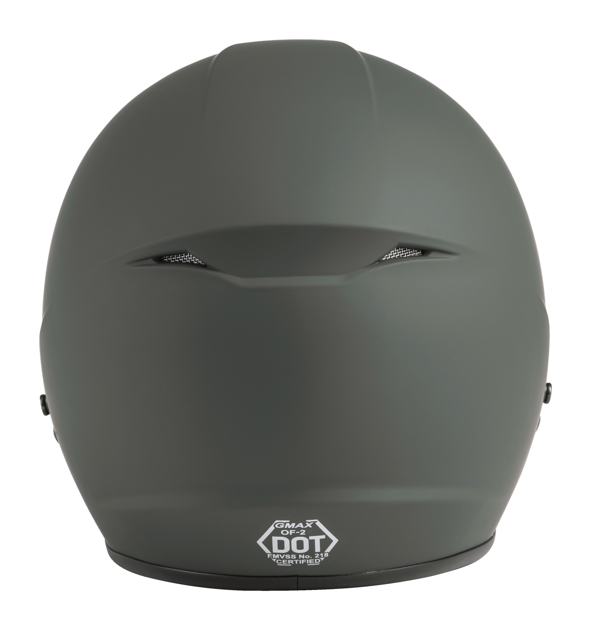 Of 2 Open Face Helmet Matte Green Md