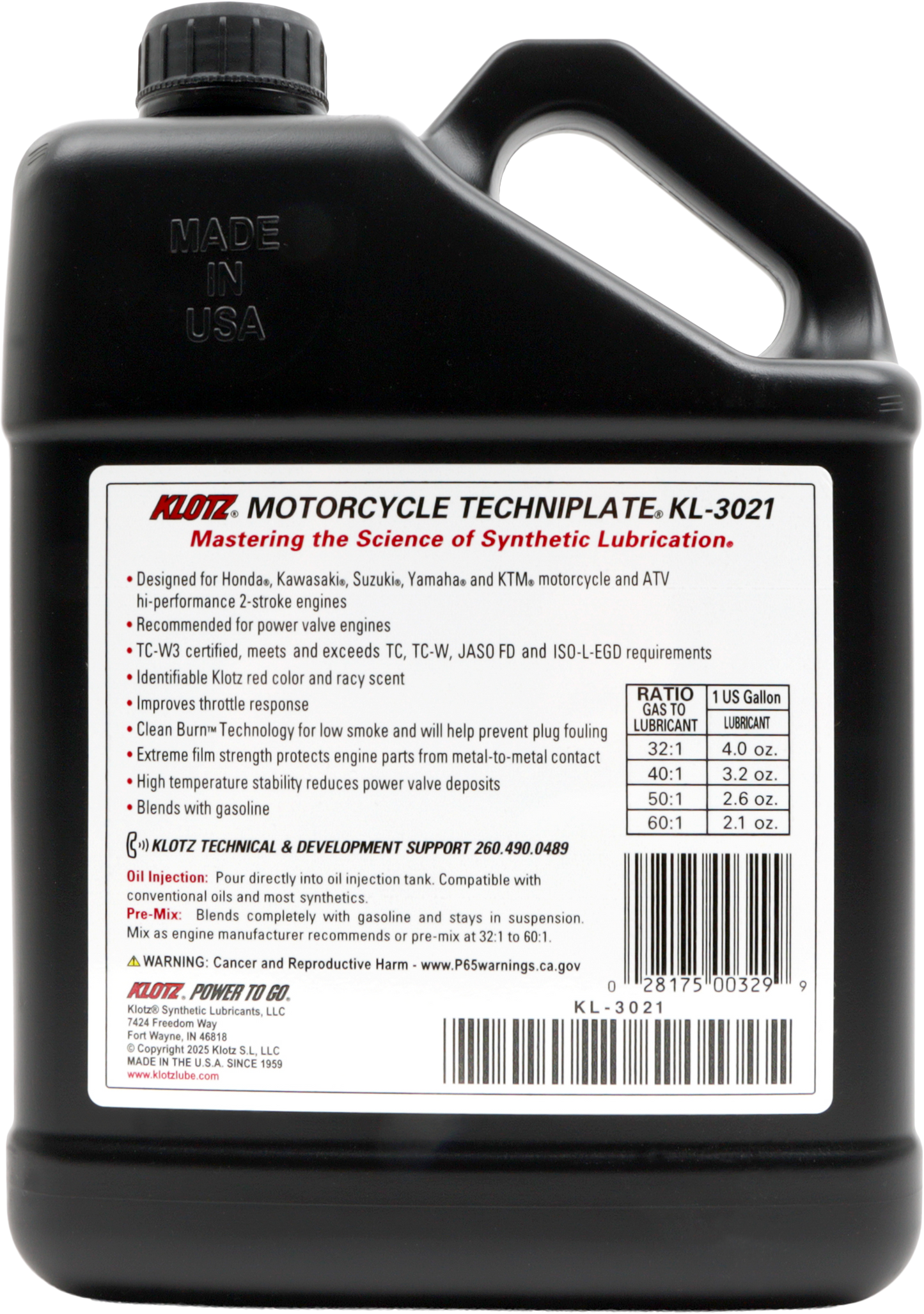 Motorcycle Techniplate 2t Synthetic Tc W3 1 Gal 4/Case