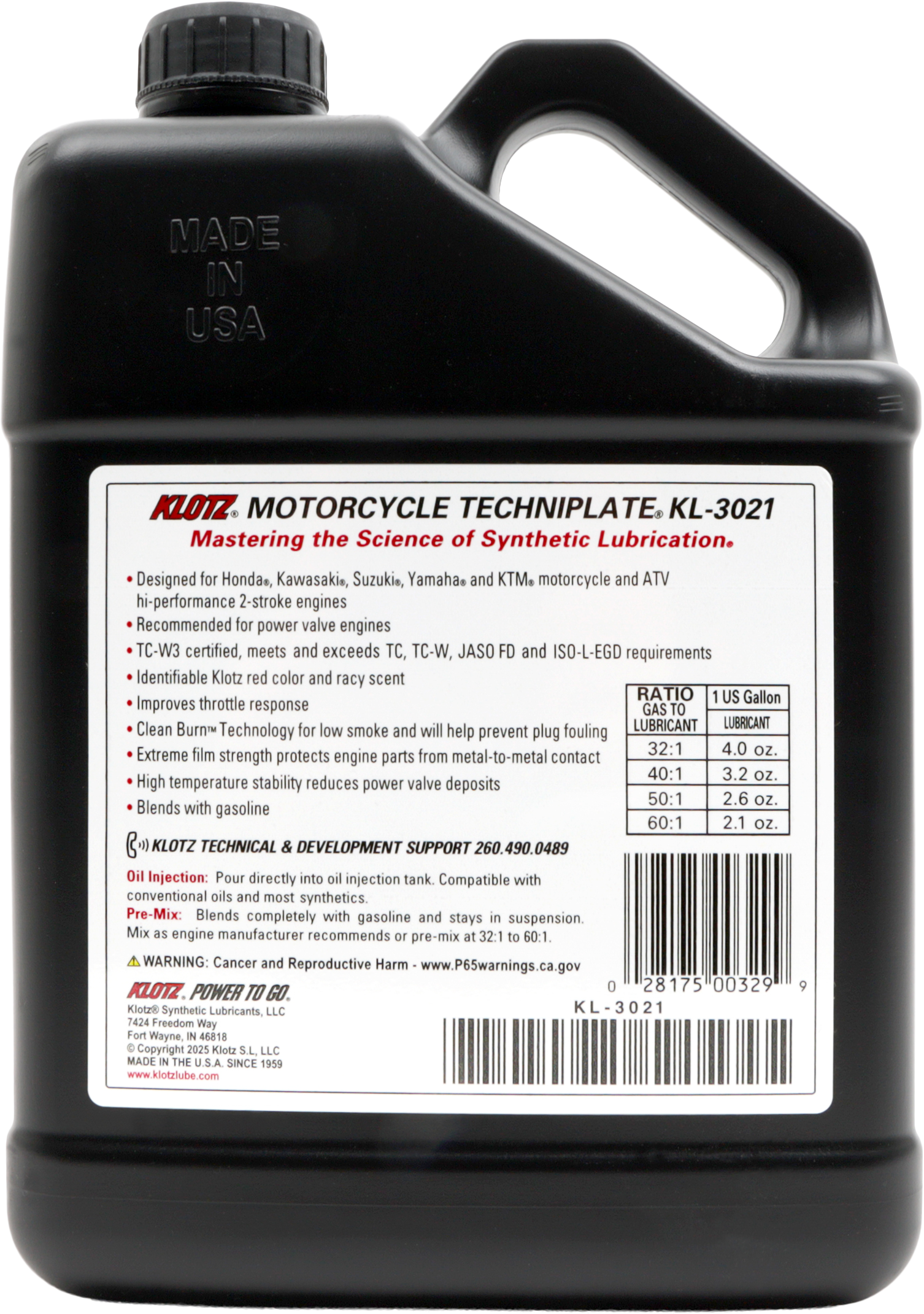 Motorcycle Techniplate 2t Synthetic Tc W3 1 Gal 4/Case