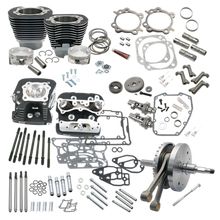 S&S Cycle 2007 BT w/ Balancer 124in Hot Set Up Kit - Wrinkle Black