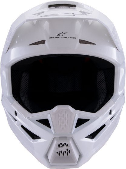 Sm3 Solid Helmet White Glossy Xl