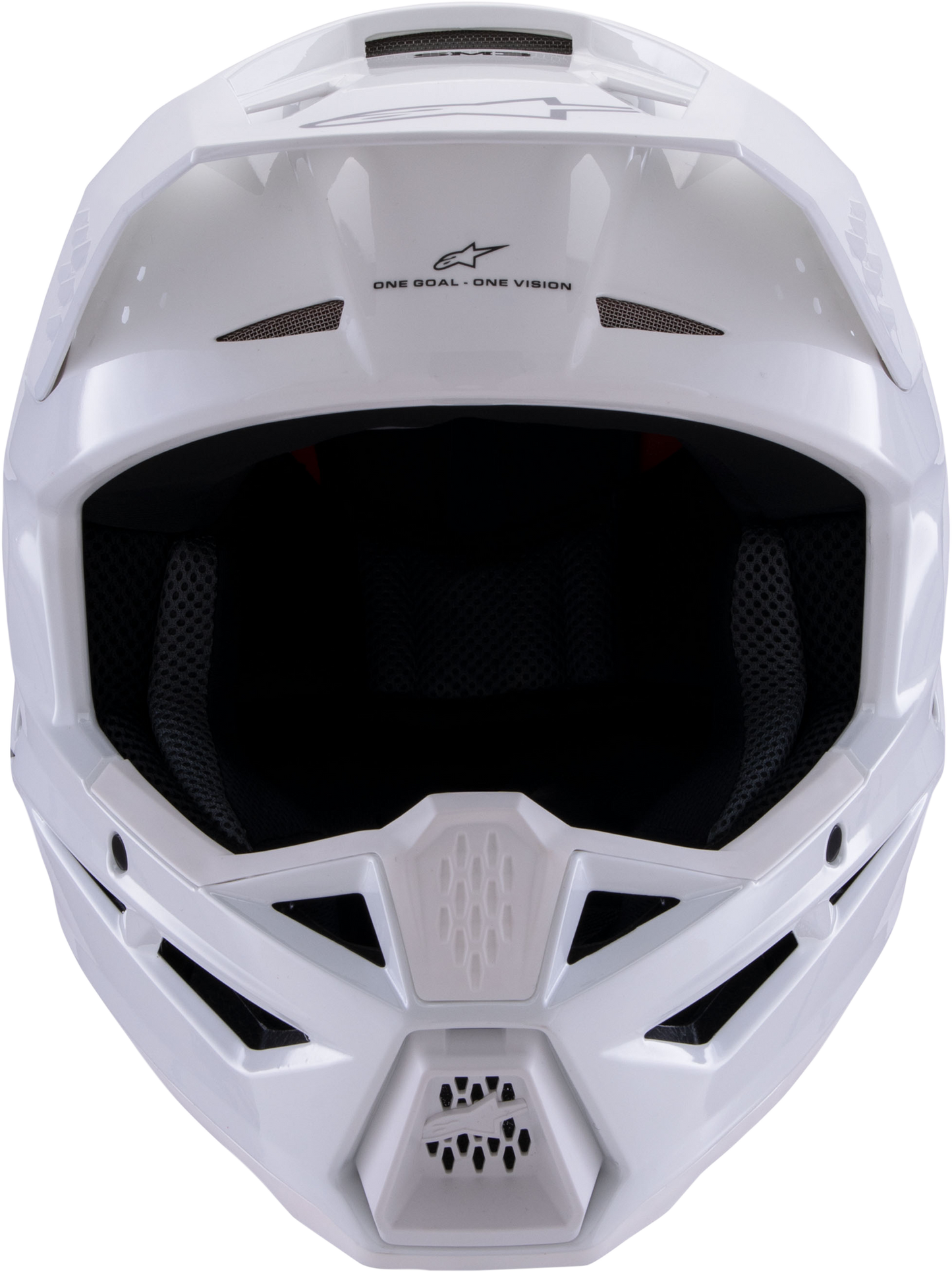 Sm3 Solid Helmet White Glossy Lg