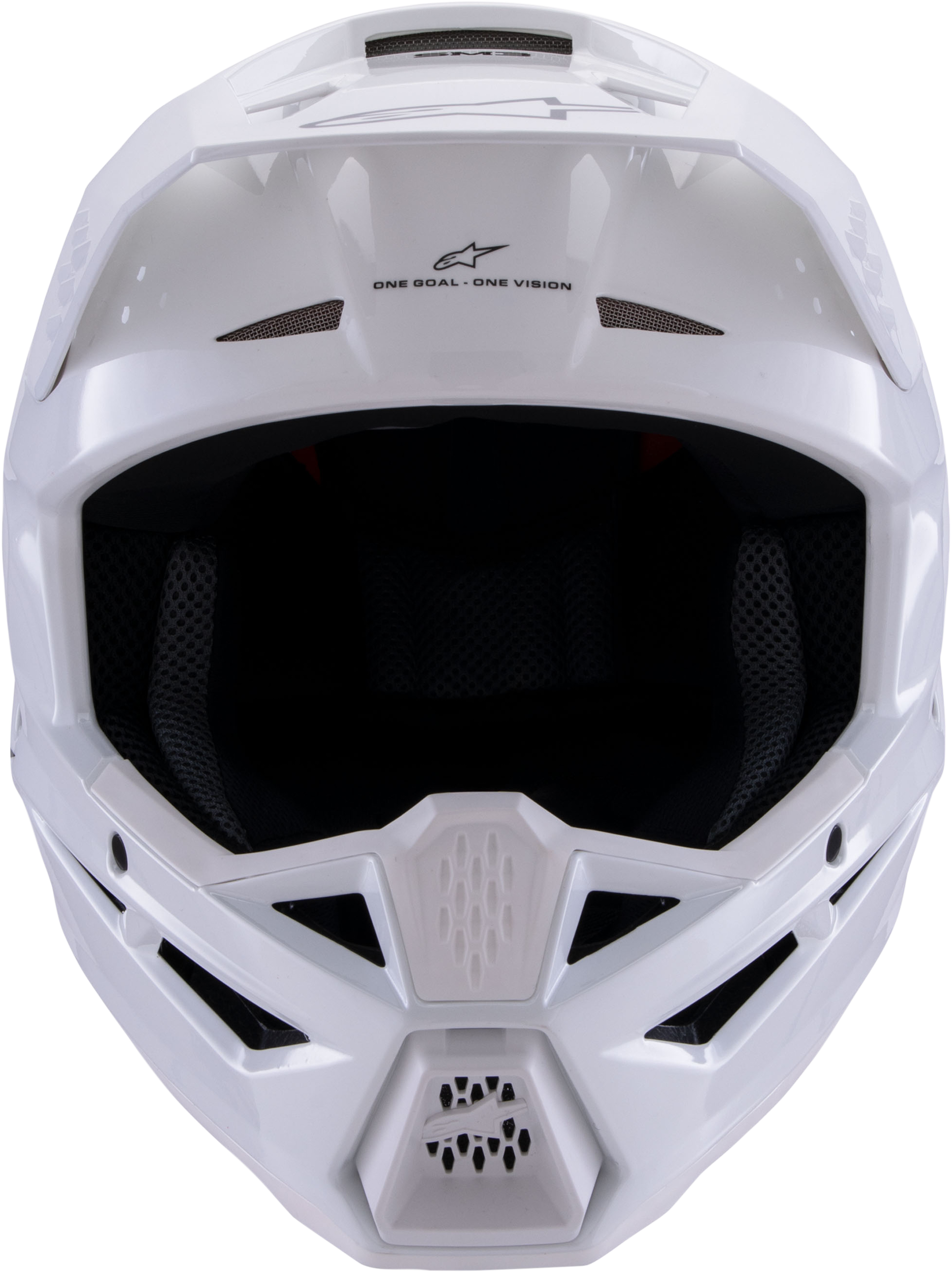 Sm3 Solid Helmet White Glossy Lg