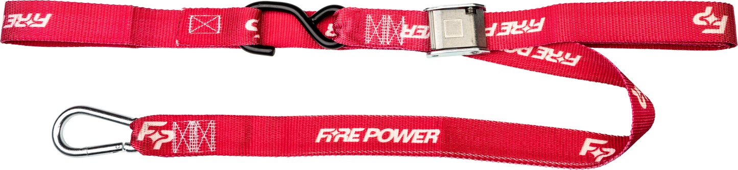1.5" Tie Down Soft Tie Red 2/Pk