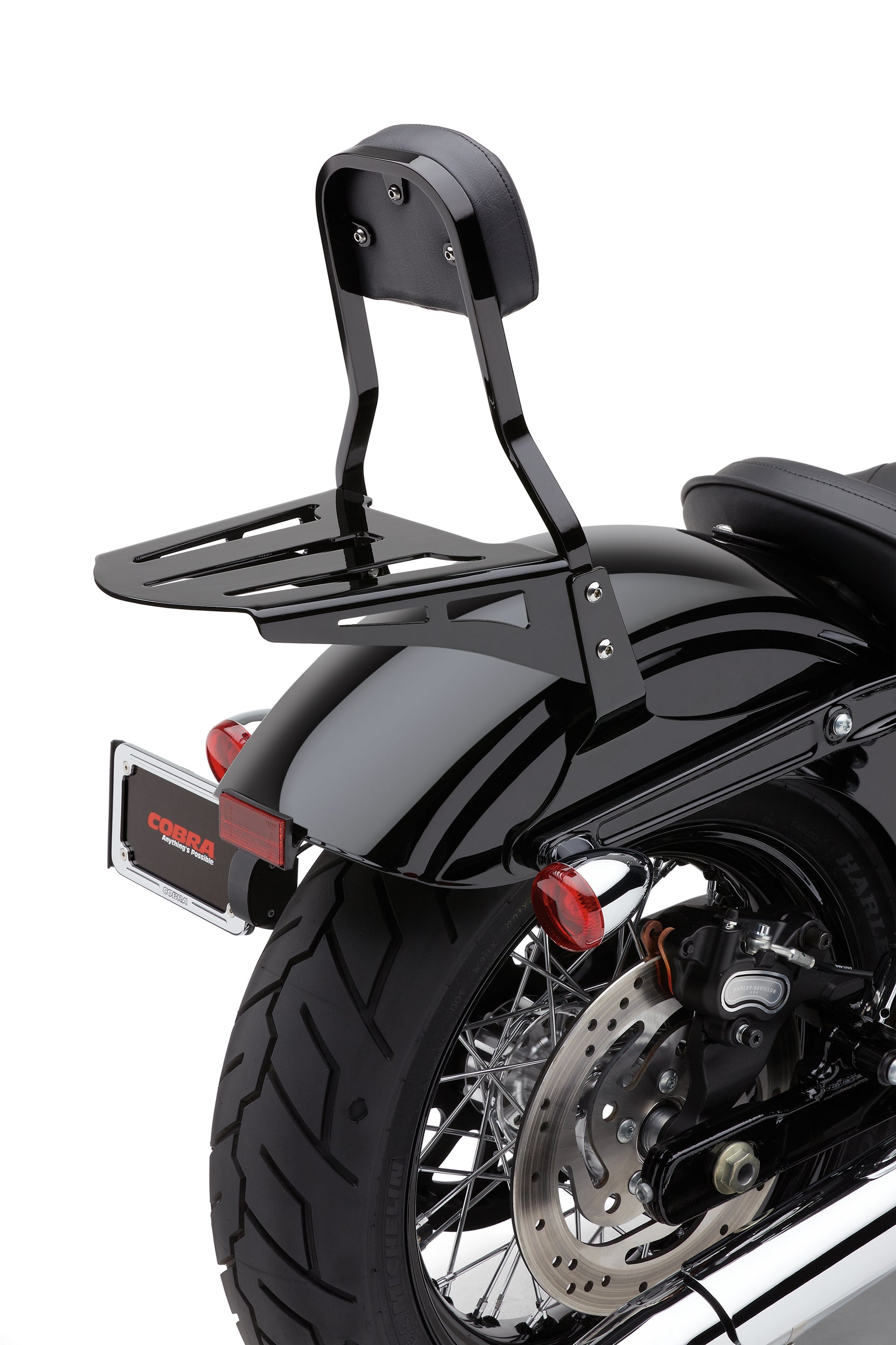 Sissy Bar Luggage Rack Formed Black Hon Yam