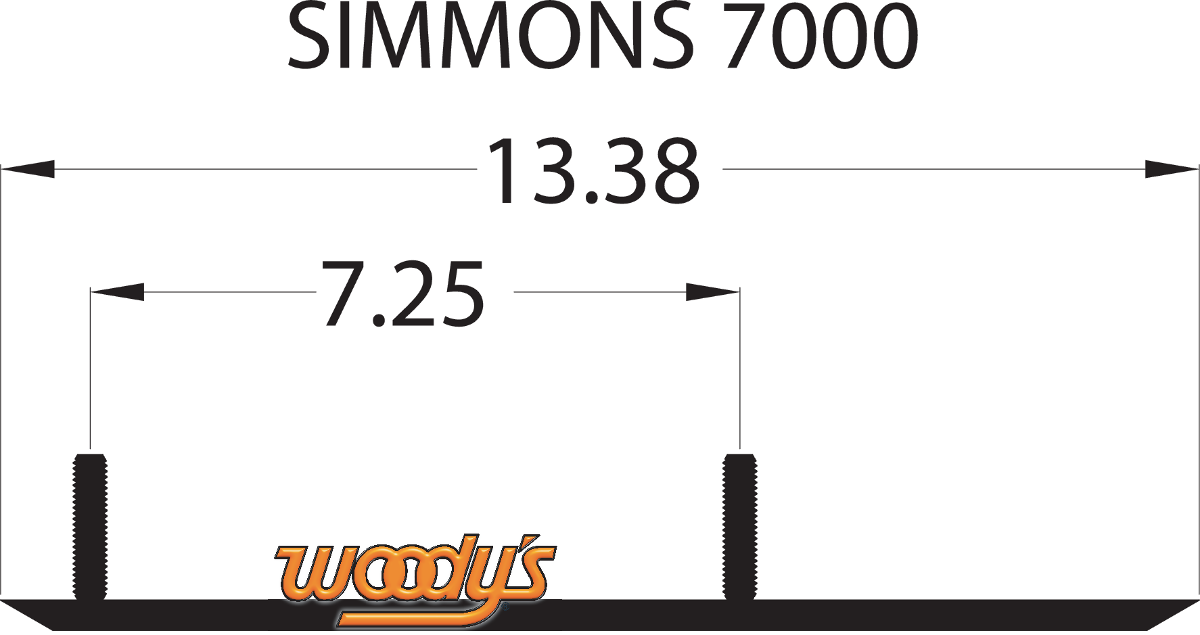 WOODY'S Extender Trail III™ Flat-Top® Runner - Simmons Flexi ESM3-7000