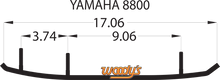 WOODY'S Ace™ Flat-Top® Carbide Runners - 8" - Yamaha AY8-8800