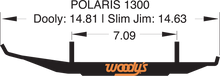 WOODY'S Dooly™ Runners - 6" - 60° - Polaris DP6-1300