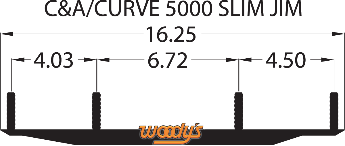 WOODY'S Dooly™ Runners - 8" - 60° - C&A Pro DC8-5000
