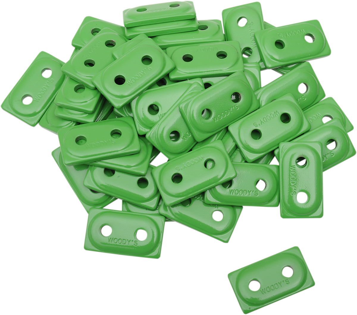 WOODY'S Support Plates - Double Digger® - Green - 48 Pack ADD2-3780-B
