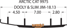 WOODY'S Dooly™ Runners - 4" - 90° - Arctic Cat/Yamaha DA4-9975
