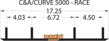 WOODY'S Snocross Competition Flat-Top® Wear Bar - 10" - 60° SCC-5000