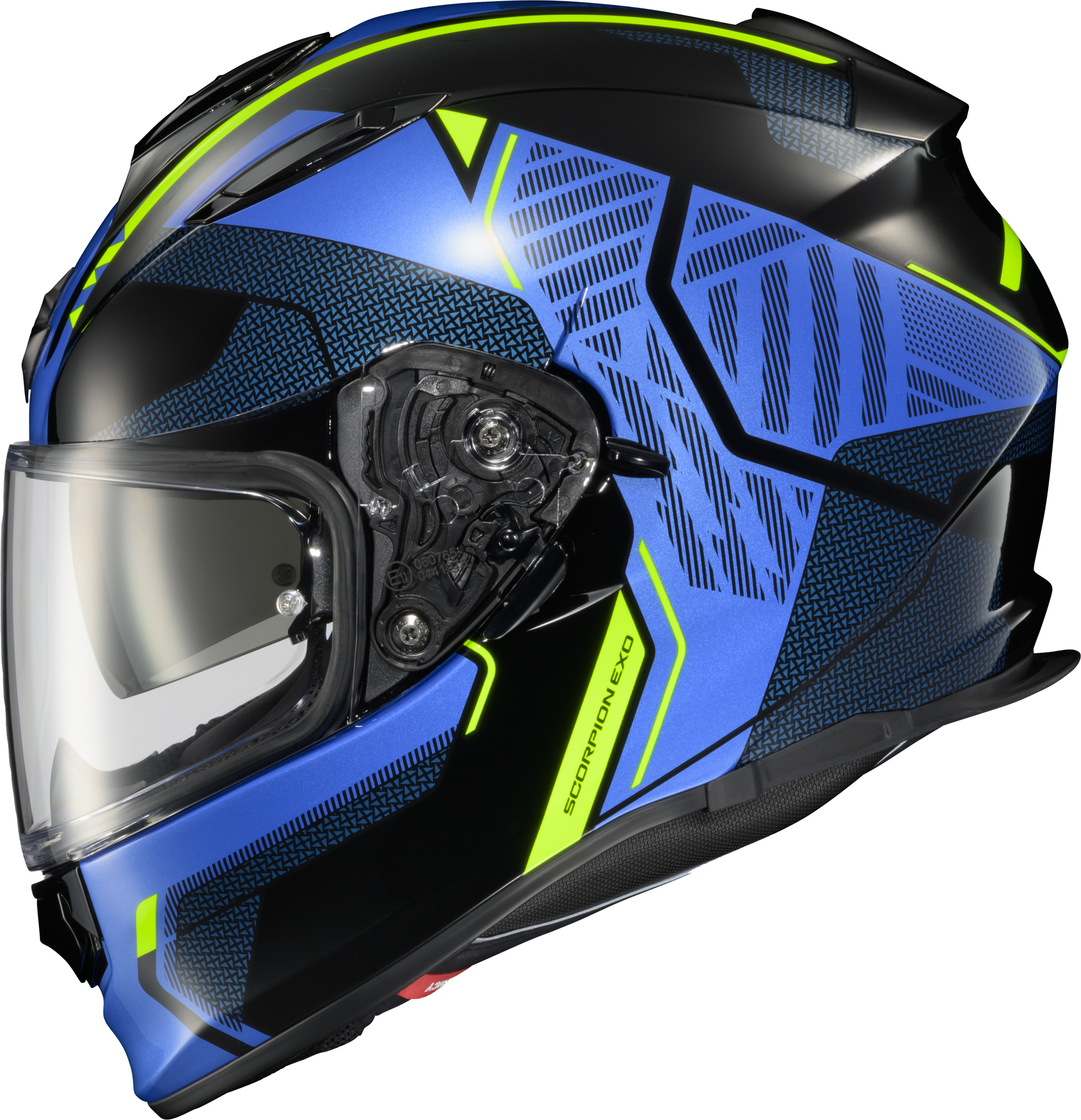 Ryzer Full Face Helmet Switch Blue/Hi Viz Xl