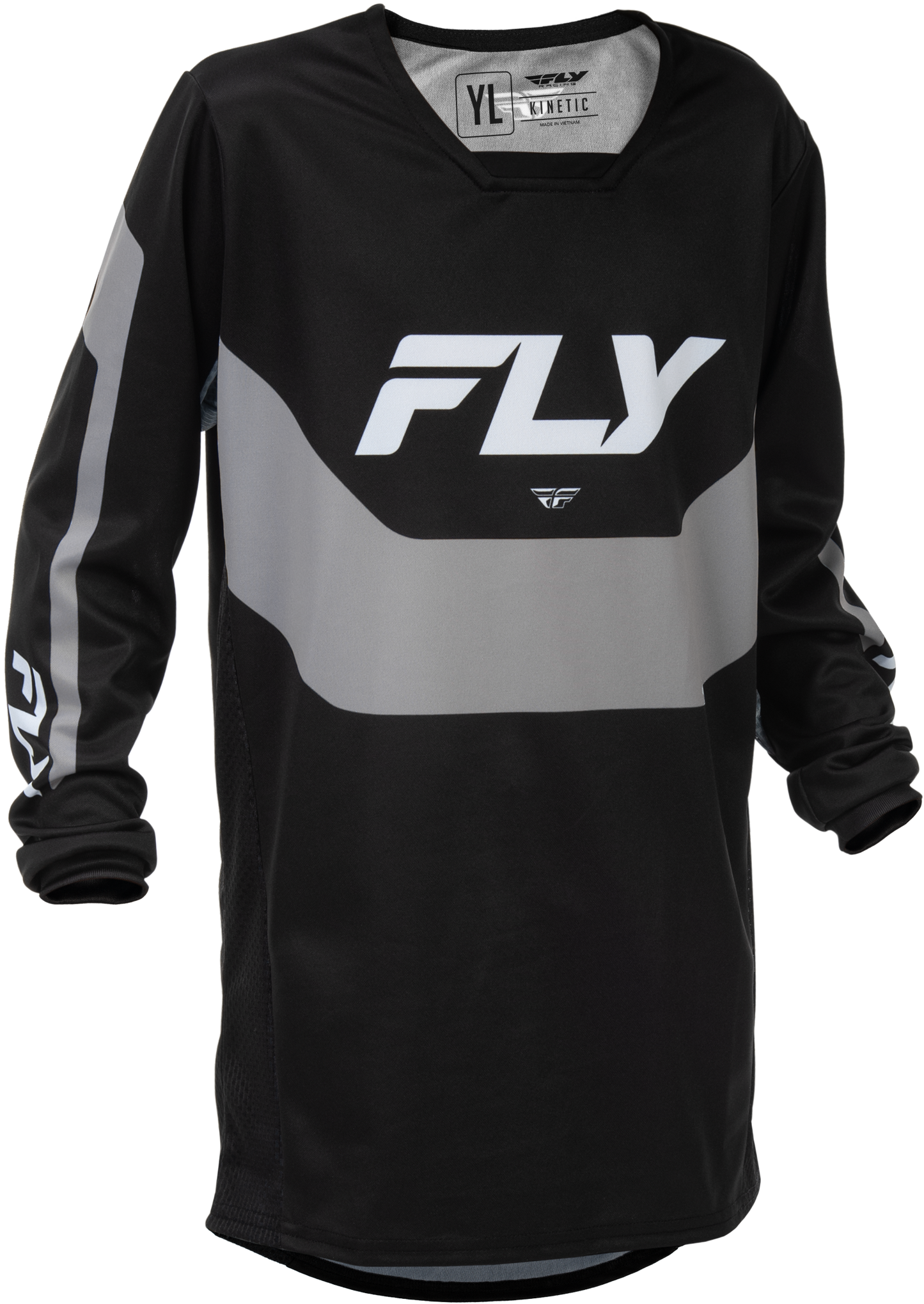 Youth Kinetic Jersey Black/Grey Ys