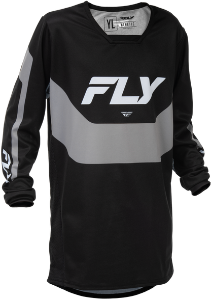 Youth Kinetic Jersey Black/Grey Ys