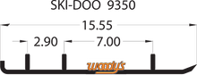 WOODY'S Wear Bar - Trail Blazer IV™ Flat-Top® - 6" - 60° - Camoplast/Polaris/Ski-Doo TSD4-9350