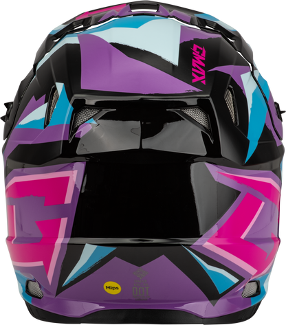 Mx 96 Splinter Helmet Black/Purple/Blue Xl