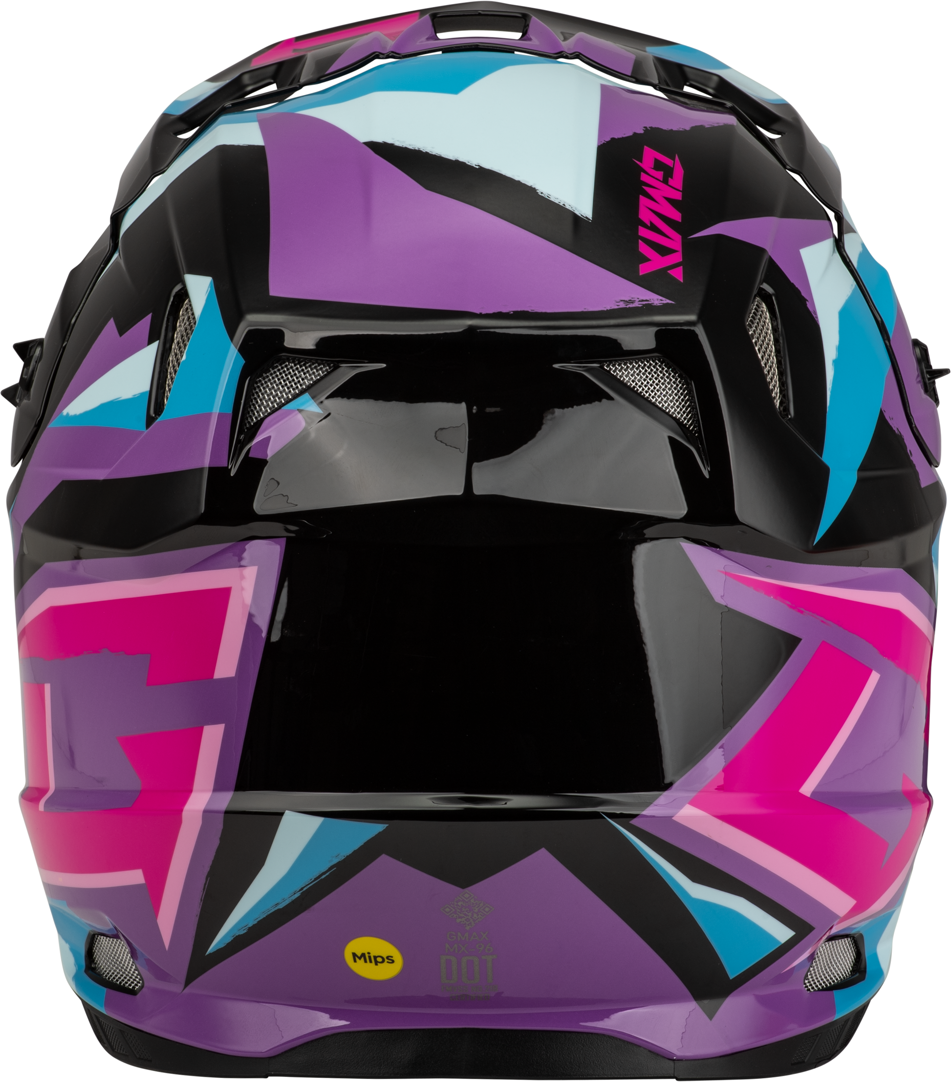 Mx 96 Splinter Helmet Black/Purple/Blue Md