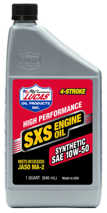 Sxs Synthetic Oil 10w50 4t 1 Qt (6/Case Sold Ea)