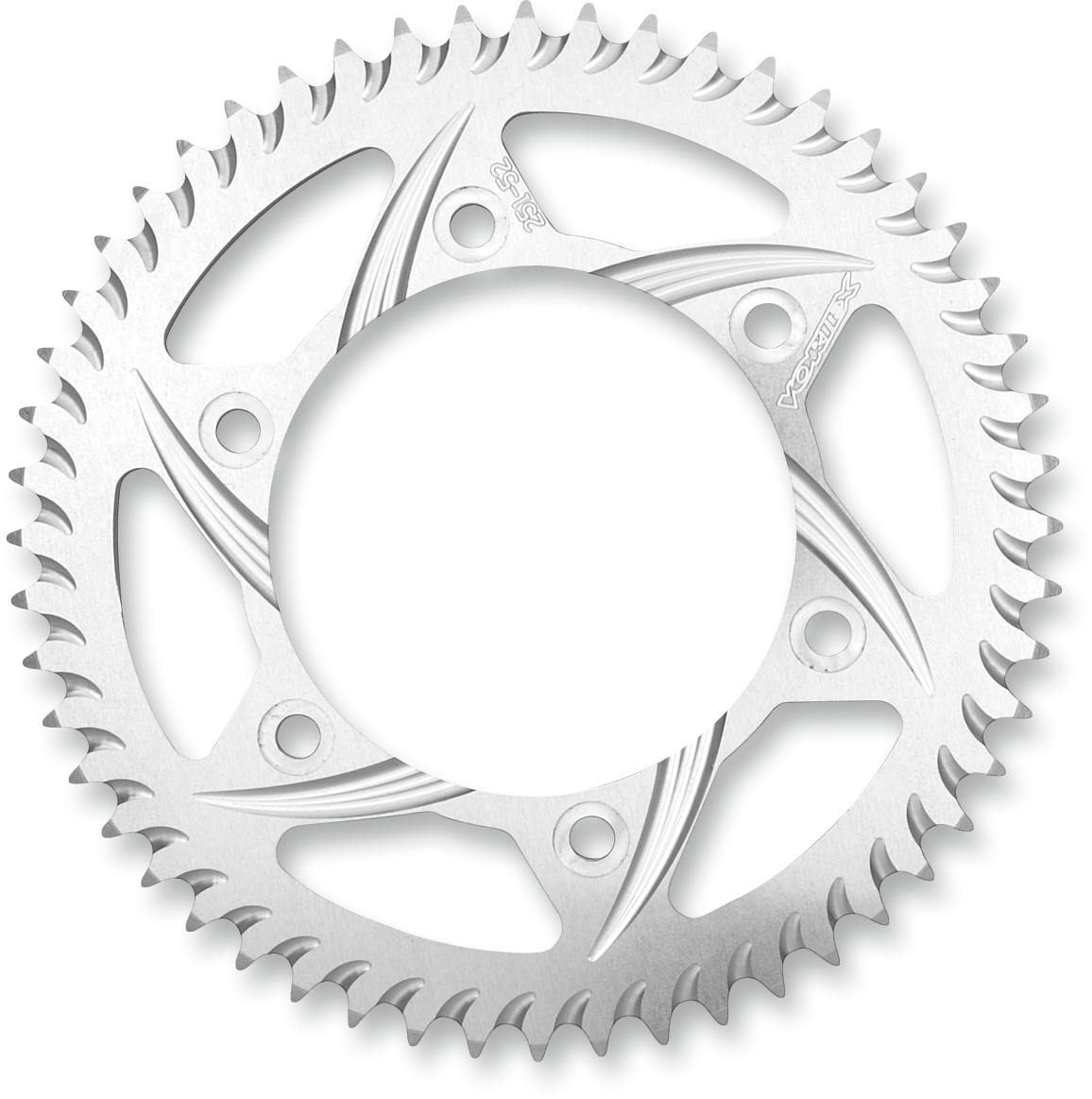 VORTEX Aluminum Sprocket - Silver - Rear - 44 Tooth 654A-44