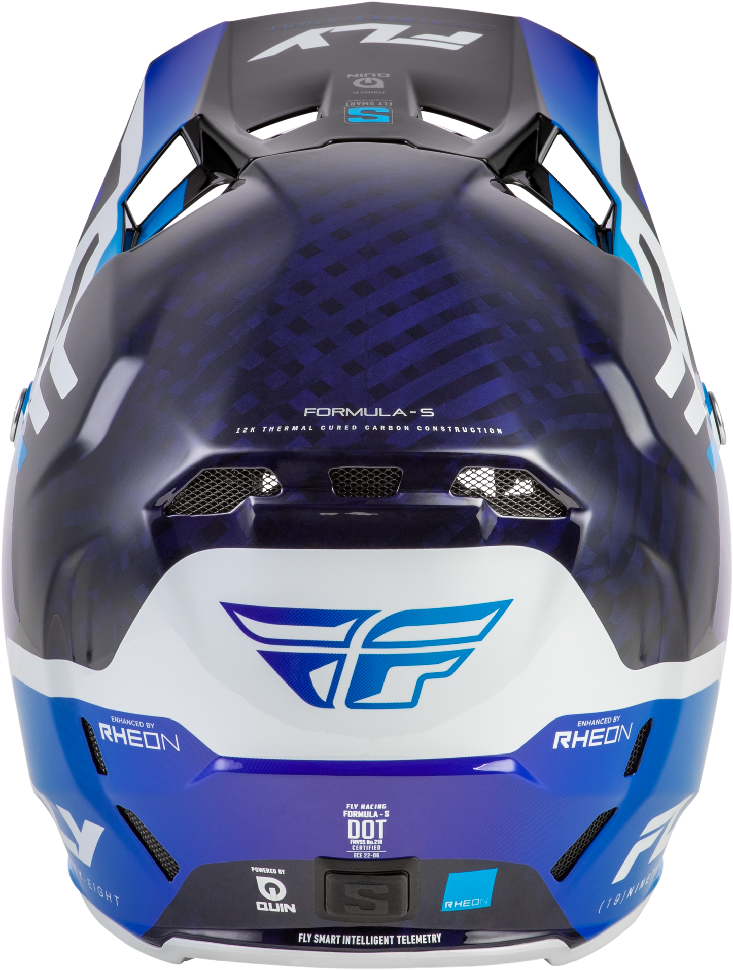 Formula S Carbon Byte Helmet Blue Carbon/Blue/White Lg