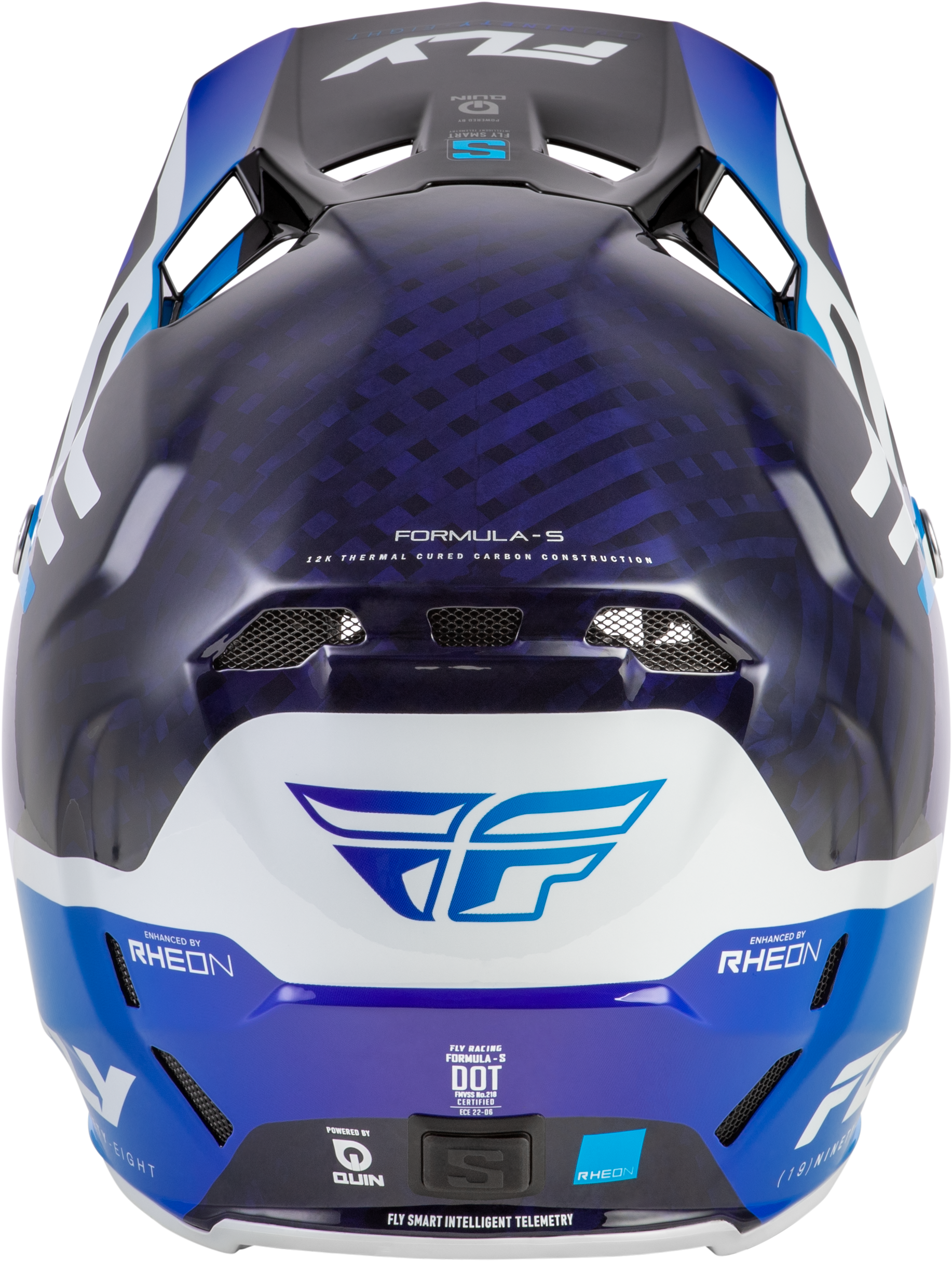 Formula S Carbon Byte Helmet Blue Carbon/Blue/White Lg