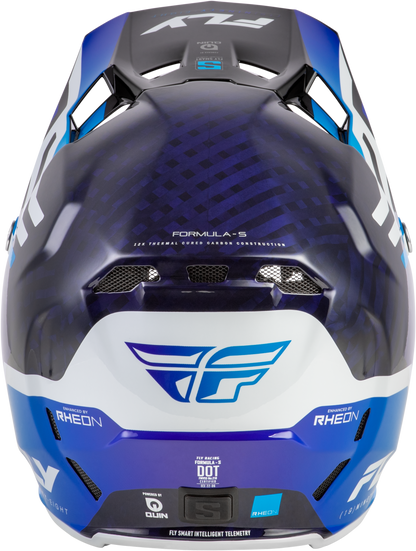 Formula S Carbon Byte Helmet Blue Carbon/Blue/White Md