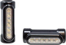 Engine Guard Led Lights Blk White/Amber