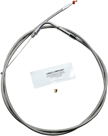 BARNETT Stainless Steel Throttle Cable - +12" - '90-'95 Touring 102-30-30008-12