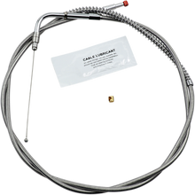 BARNETT Stainless Steel Throttle Cable - +12" - '96-'01 Touring 102-30-30020-12