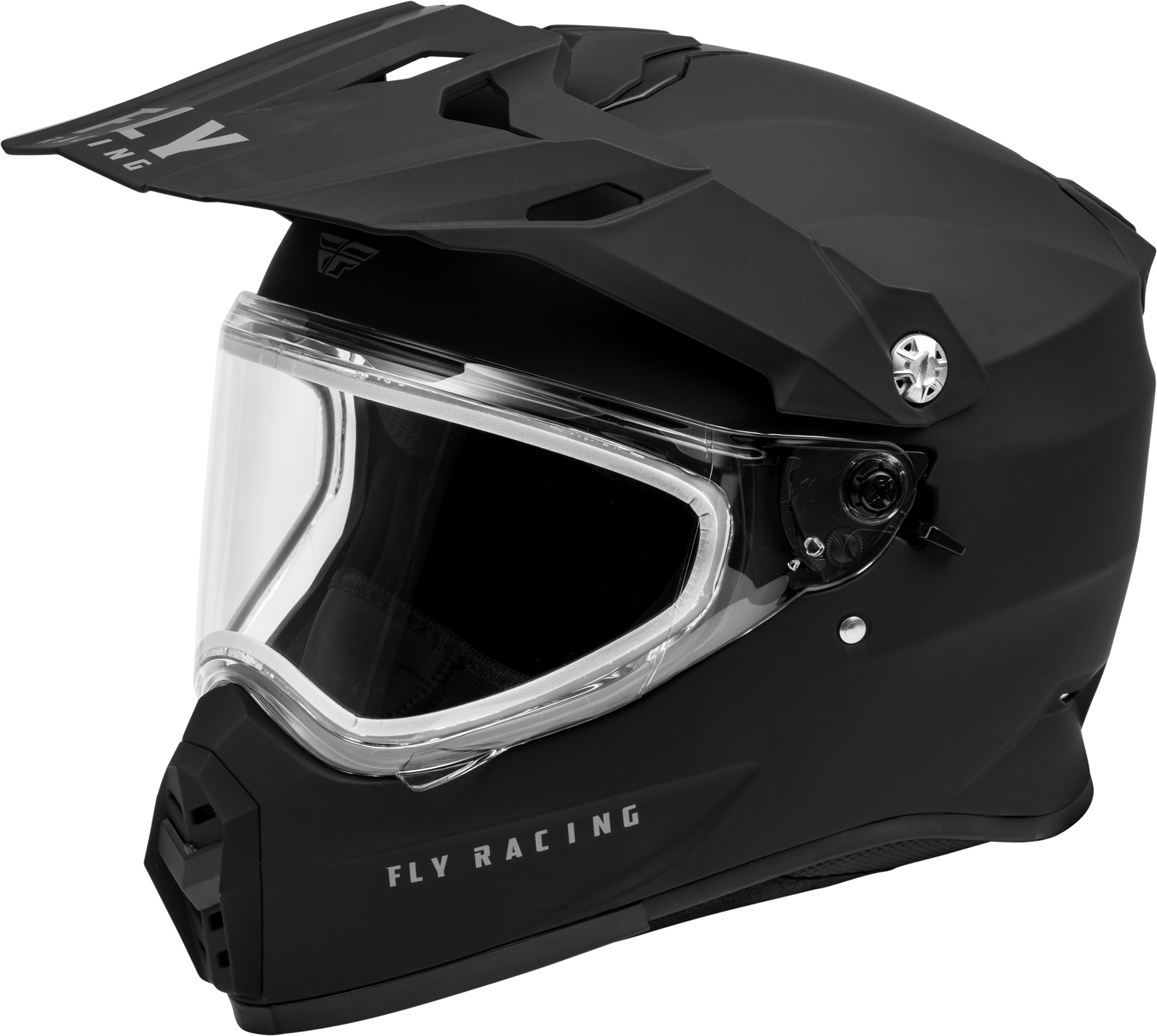 Trekker Cw Solid Helmet Dual Shld Matte Black Xl