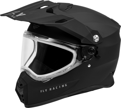Trekker Cw Solid Helmet Dual Shld Matte Black Xl