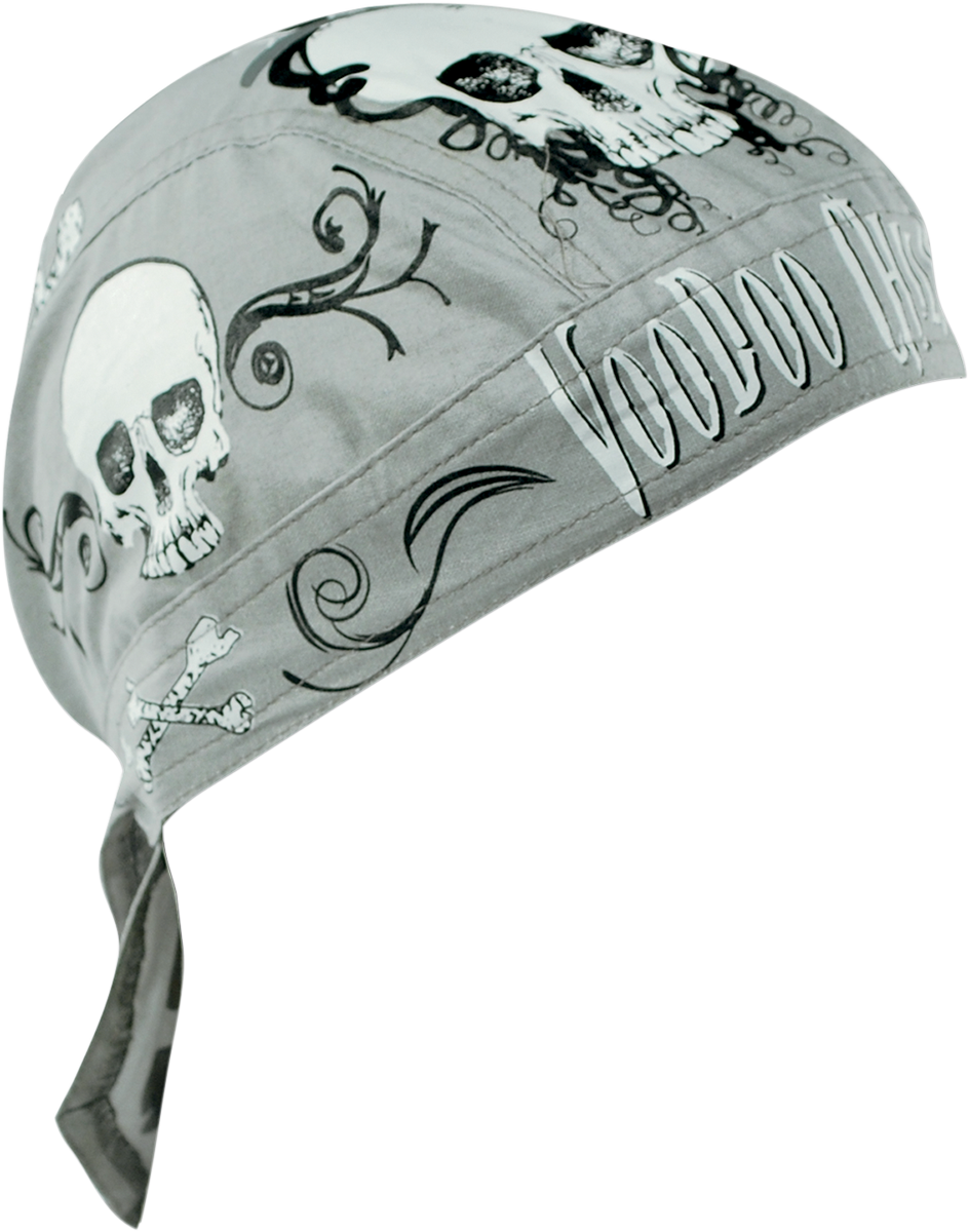 ZAN HEADGEAR Flydanna® Head Wrap - Voodoo Child - Gray Z668